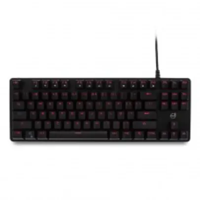 Teclado Mecânico Dazz Alpha Red, Single Color Red, Switch Red, ABNT2, Black