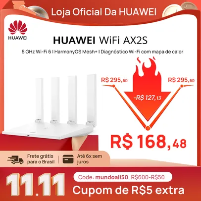 Huawei Roteador Ax2s WiFi 6 5Ghz Mesh