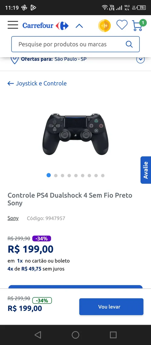 Imagem na descrição da promoção