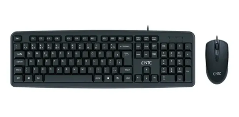 Kit Mouse e Teclado NTC Office Basic ABNT2 USB - NTOBX001