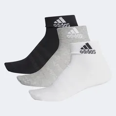 Meia Cano Baixo Adidas Ligth Ankle Pacote com 3 Pares