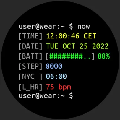 Terminal Watch face – Apps no Google Play