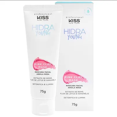 Máscara Facial Kiss New York Hidra Young Argila Rosa - 75g