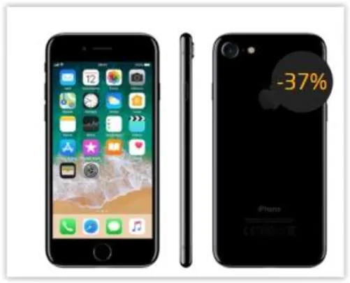 iPhone 7 Apple com 3D Touch, iOS 11, Touch ID, Câmera 12MP, Resistente à Água," por R$ 1900