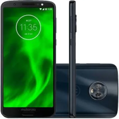 [Cartão Americanas] Smartphone Motorola Moto G6 32GB Dual Chip Android Oreo - 8.0 Tela 5.7" Octa-Core 1.8 GHz 4G Câmera 12 + 5MP (Dual Traseira) - Índigo - R$888