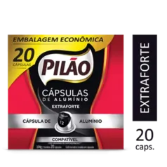 Cápsulas Café Pilão Extra Forte 12 20un