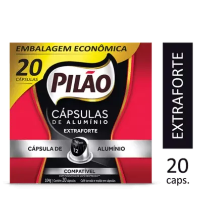 Cápsulas Café Pilão Extra Forte 12 20un