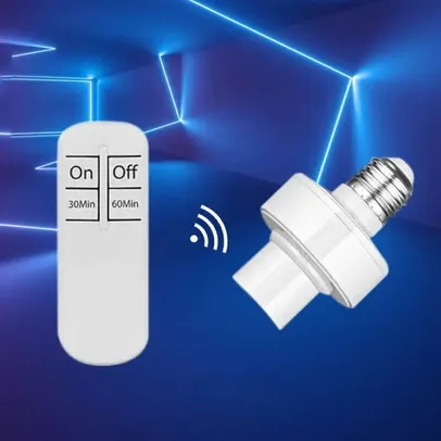 [Taxa Inclusa] Interruptor De Luz Com Controle Remoto Inteligente 30m E27