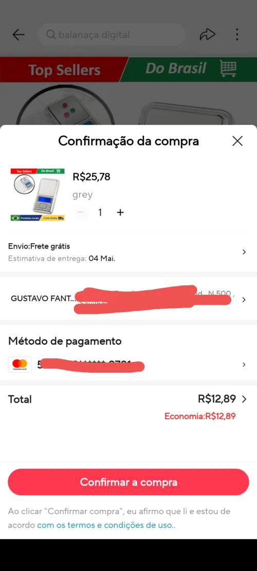 Imagem na descrição da promoção