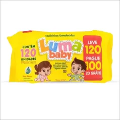 Lenço Umedecidas Luma Baby Toalhinhas - Leve 120 Pague 100