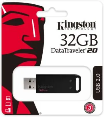 Pen Drive 32GB USB 2.0 Data Traveler Série 20 - 2 unidades | R$30