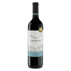 Vinho tinto meio seco Malbec Trapiche 2017 adega Bodegas Trapiche 750 ml