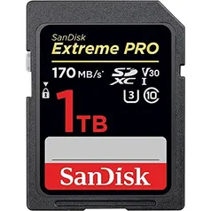 [AME  R$129]Cartão de memória SanDisk Extreme Pro sdxc 1TB