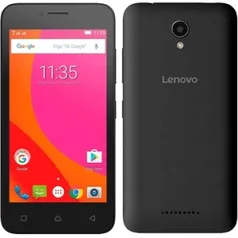 [EFACIL] Smartphone Vibe B, Dual Chip, Preto, Tela 4.5", 4G+Wi-Fi, Android 6.0, 5MP, 8GB - Lenovo POR R$ 464