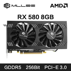 [Taxa inclusa] PLACA DE VÍDEO MLSSE AMD RADEON RX 580 8GB 2048SP 