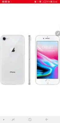 iPhone 8 64GB Prata Tela 4.7" IOS 4G Câmera 12MP - Apple R$3.554