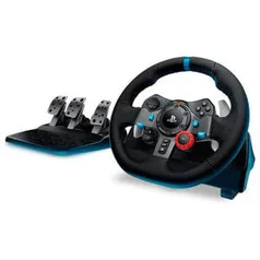 (AME + CC submarino = R$1586) Volante Logitech Driving Force G29 Para PS4 / PS3 / PC Preto