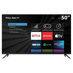 Smart Tv Led 50" Philco Roku Tv Uhd 4k Ptv50rcg70bl | R$ 3.399