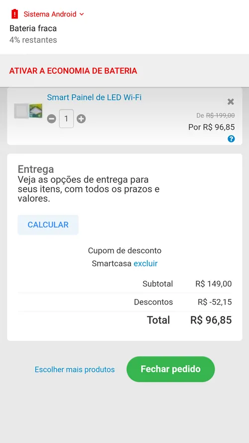 Imagem na descrição da promoção