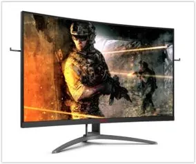 [Reembalado] Monitor Gamer Aoc Agon 32" Curvo 165hz 1ms Freesync | R$ 1868