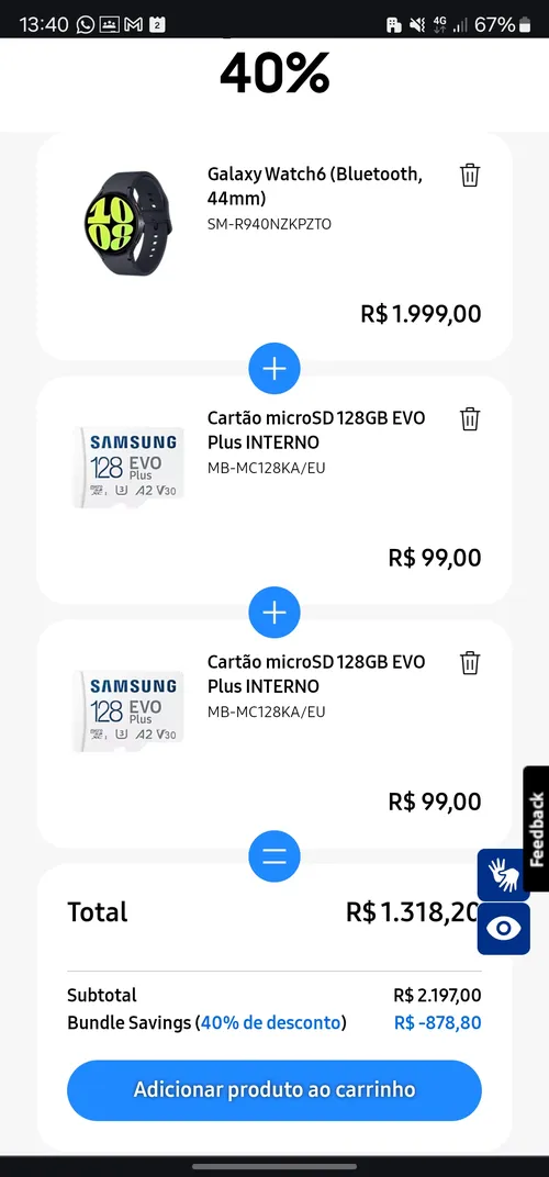 Imagem na descrição da promoção