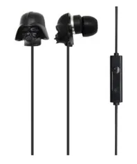 Fone de Ouvido Intra Auricular iwill Star Wars Darth Vader Preto Com Microfone