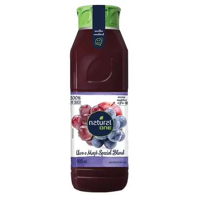 [L4P2] Suco de Uva e Maçã Integral Refrigerado Natural One 100% Suco 900ml