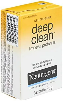 [PRIME+Recorrência] Neutrogena, Sabonete Facial Deep Clean, 80g | R$4,45