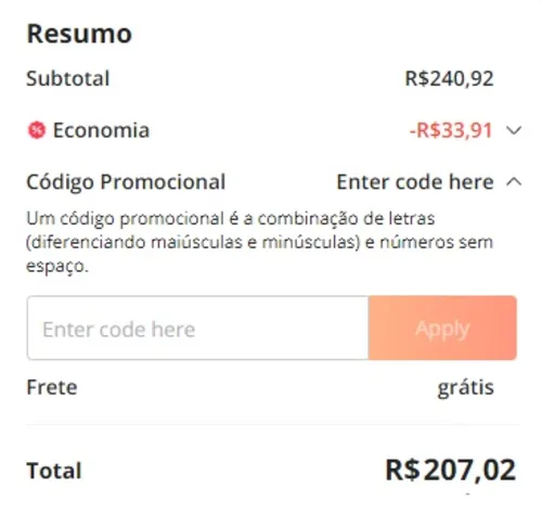 Imagem na descrição da promoção