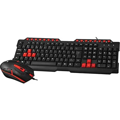 Teclado e Mouse kit Gamer Com Fio Gk-20 C3tech