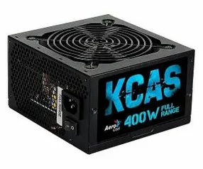 FONTE AEROCOOL KCAS 400W WHITE FULL RANGE 80 PLUS, EN50311 | R$115