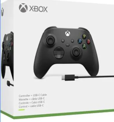 Controle Sem Fio Xbox + Cabo USB - Microsoft | R$500