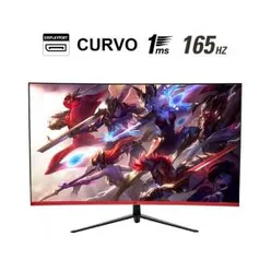 Monitor Gamer HQ Curvo 31.5 Pol, Full HD, 165Hz, 1ms, HDMI, Display Port - R$1.599