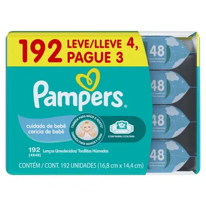 Lenços Umedecidos Pampers - 192 Unidades