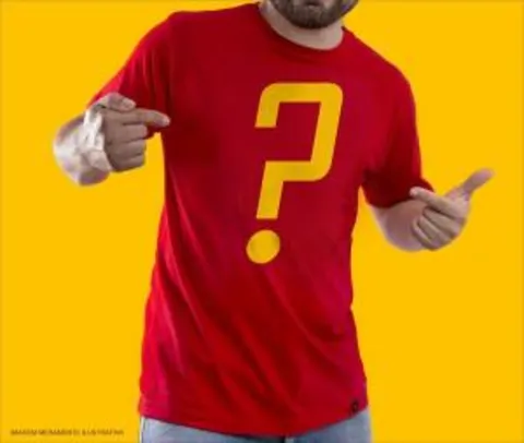 Camiseta surpresa masculina por R$42,90 na REDBUG