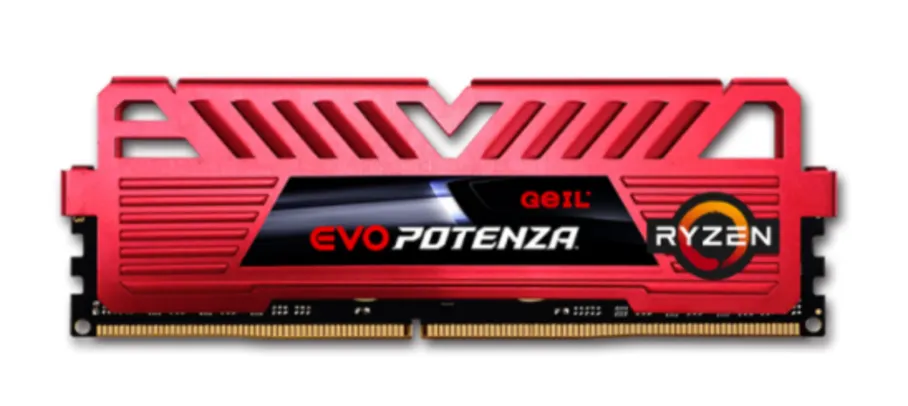 Memória DDR4 Geil Evo Potenza, 8GB 3000MHz, Red, GAPR48GB3000C16ASC