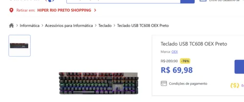 Imagem na descrição da promoção