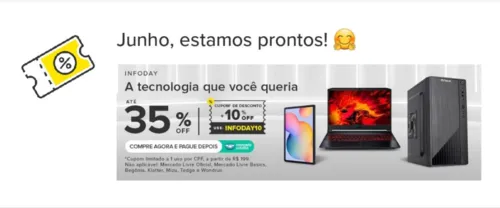 Imagem na descrição da promoção