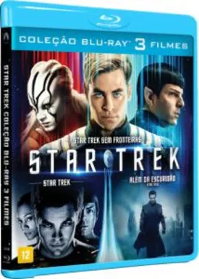 Coleção Star Trek Blu-ray 3 filmes (3 discos) - R$ 40