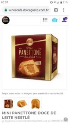 (Nestlé) 5x Mini Panetones por R$ 5,00 - 1 REAL A UNIDADE