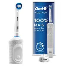 2Un. Escova Dental Elétrica Oral-B Vitality Precision Clean 110V OU 220V | R$63,95 cd.