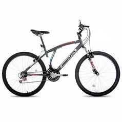 Bicicleta Aro 26 Houston Atlantis Mad com 21 Marchas e Quadro 18" - Cinza