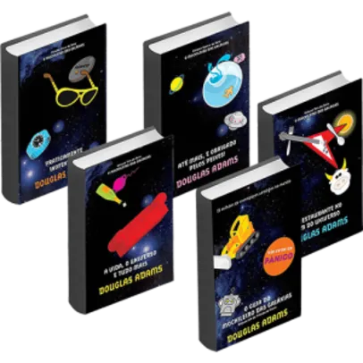 Kit Livros - Coleção O Guia do Mochileiro das Galáxias - Edição Econômica (5 Volumes)