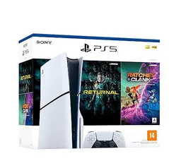 Playstation 5 SLIM com Leitor de CD Bundle 2 jogos fisicos (PS5 CFI 2014)