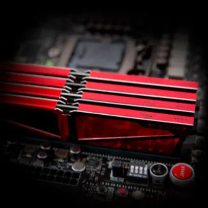 MEMORIA TEAM GROUP T-FORCE VULCAN 8GB (1X8) 2400MHZ DDR4 VERMELHA, TLRED48G2400HC1601 - R$299