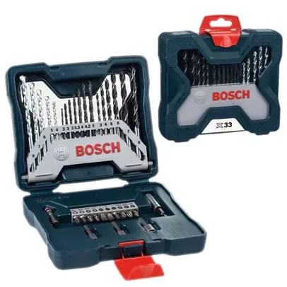 Kit de Pontas e Brocas Bosch X-Line 33 peças