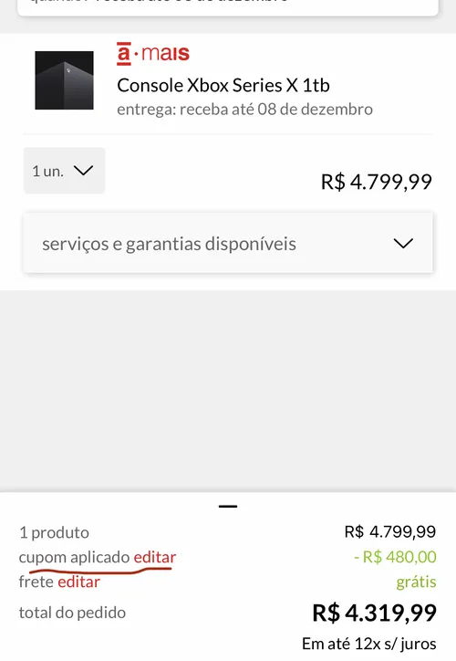 Imagem na descrição da promoção