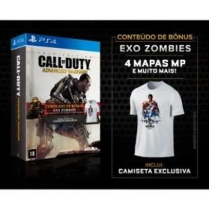 [Ricardo Eletro] Jogo Call of Duty: Advanced Warfare - Golden Edition - (COD) para Playstation 4 (PS4) - Activision por R$ 85