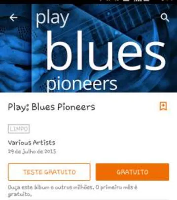 [Google Play]Confira "Play: Blues Pioneers" -Grátis