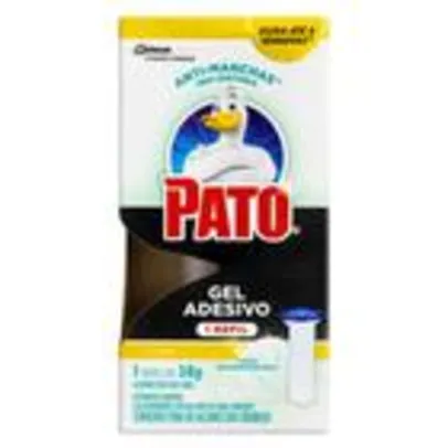 Refil Detergente Sanitário Pato Gel Adesivo Ação Branqueadora Citrus 38g